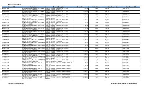 Current Price List (PDF) - Peppm