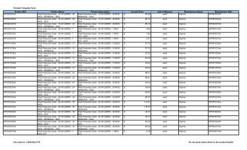 Current Price List (PDF) - Peppm