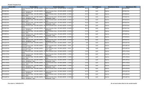 Current Price List (PDF) - Peppm