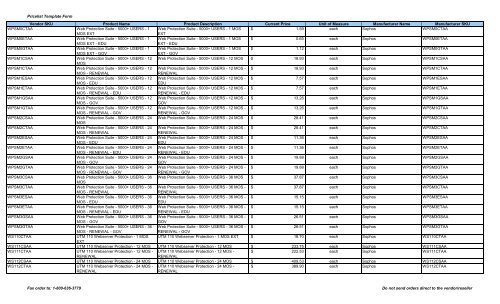 Current Price List (PDF) - Peppm