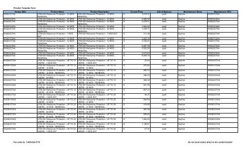 Current Price List (PDF) - Peppm