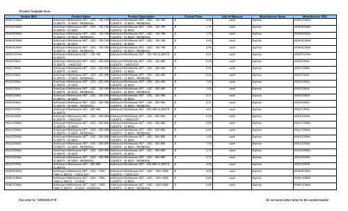 Current Price List (PDF) - Peppm