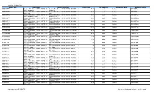 Current Price List (PDF) - Peppm