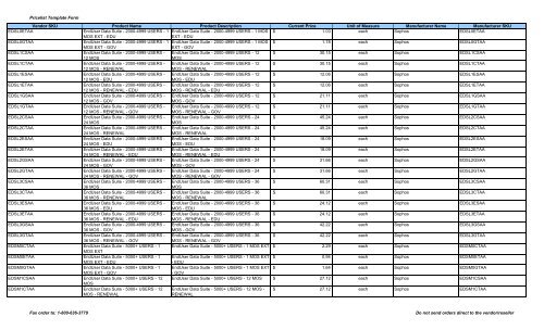 Current Price List (PDF) - Peppm