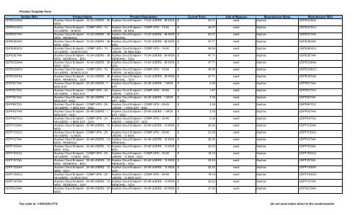 Current Price List (PDF) - Peppm