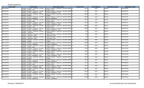 Current Price List (PDF) - Peppm