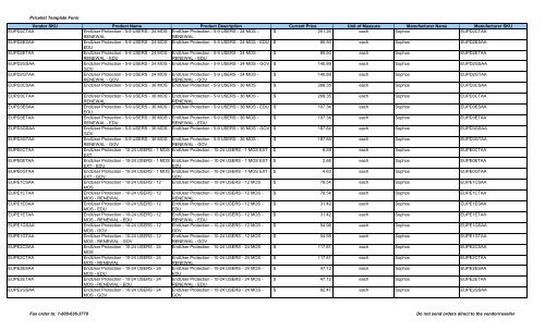 Current Price List (PDF) - Peppm