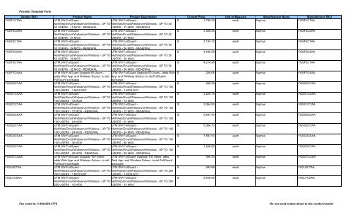 Current Price List (PDF) - Peppm