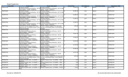 Current Price List (PDF) - Peppm