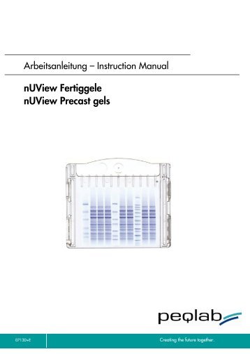 38-xxxxx nUView Fertiggele - PEQLAB Biotechnologie GmbH