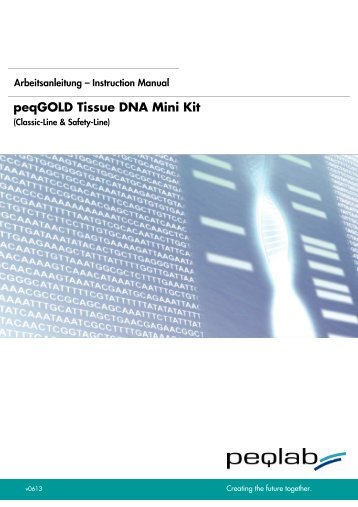 peqGOLD Tissue DNA Mini Kit - PEQLAB Biotechnologie GmbH