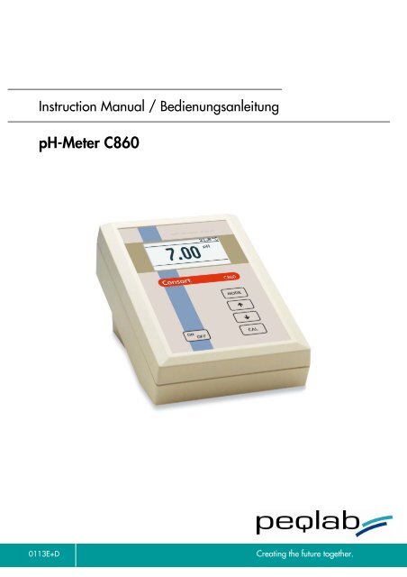 pH-Meter C860 - PEQLAB Biotechnologie GmbH