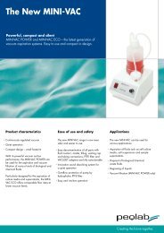 The new MINI-VAC vacuum aspiration system - Peqlab