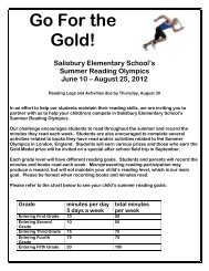 Go For the Gold! - Pequea Valley School District