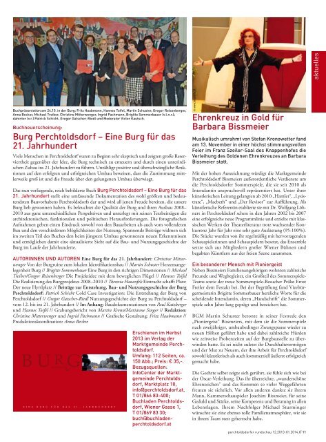 Ausgabe 12/2013 - Marktgemeinde Perchtoldsdorf