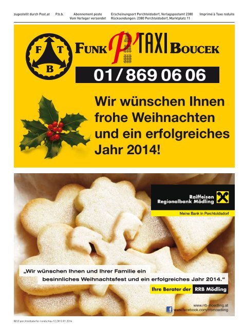 Ausgabe 12/2013 - Marktgemeinde Perchtoldsdorf