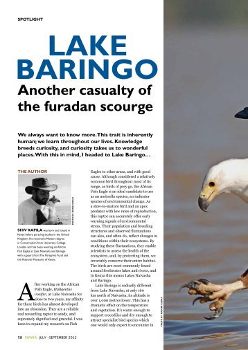 Lake Baringo - Another casualty of the furadan scourge