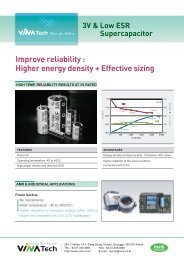 Vitatech 3V & Low ESR Supercapacitor - Perel