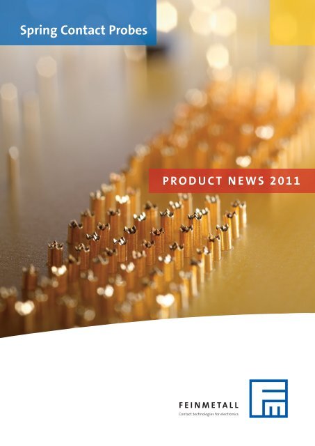 Feinmetall Spring Contact Probes, Product News 2011 - Perel