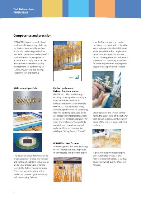 Test Fixtures - Feinmetall GmbH