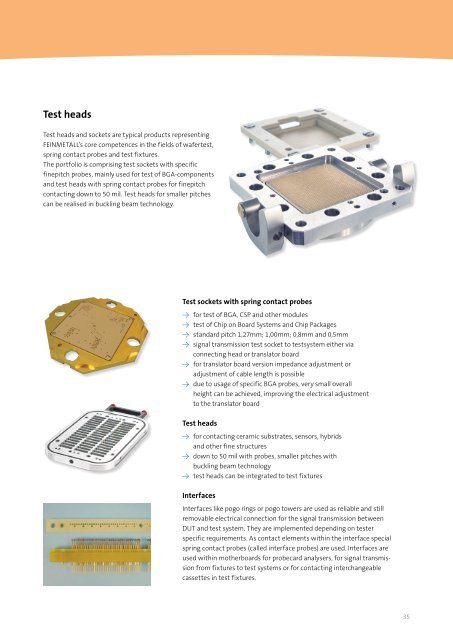 Test Fixtures - Feinmetall GmbH