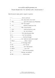 stative verbs list pdf perfect english grammar