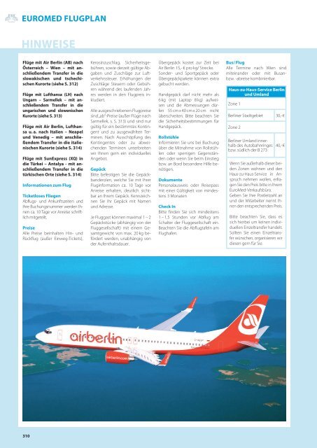 Euromed Flugplan Italien