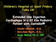 Children's Hospital at Saint Francis Tulsa OK ... - Perfusion.com