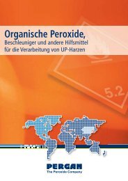Organische Peroxide Beschleuniger und andere ... - Pergan GmbH