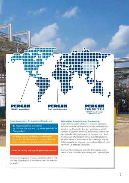 Organische Peroxide Beschleuniger und andere ... - Pergan GmbH