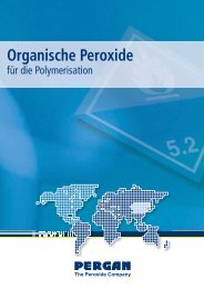 Organische Peroxide fÃ¼r die Polymerisation - Pergan GmbH