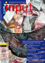 input - Zeitschrift für die Praxis Ausgabe 02/2009 - DIA