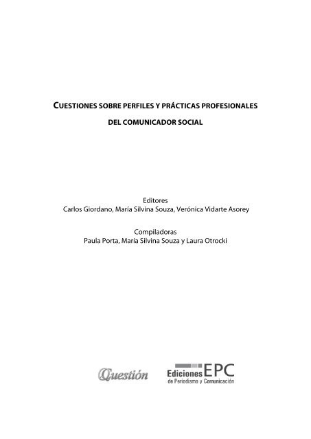 Cuestiones - Facultad de Periodismo y ComunicaciÃ³n Social ...