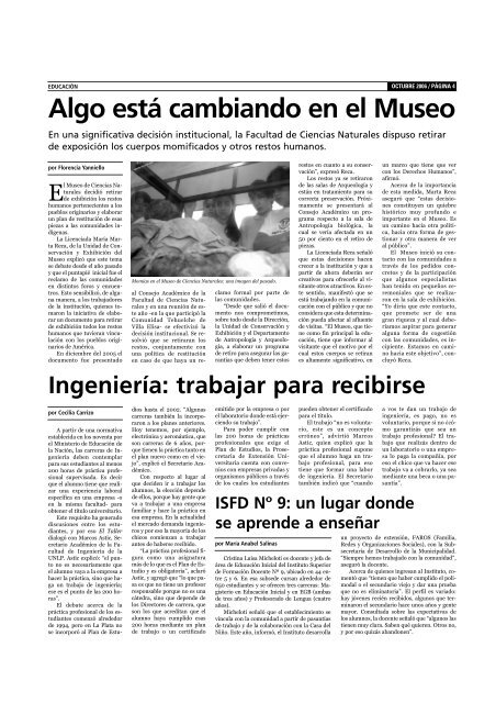 Con el periodismo descubrÃ­ un mundo - Facultad de Periodismo y ...