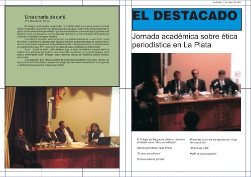 Trabajo seleccionado sobre "La Ãtica del Periodismo" - Facultad de ...