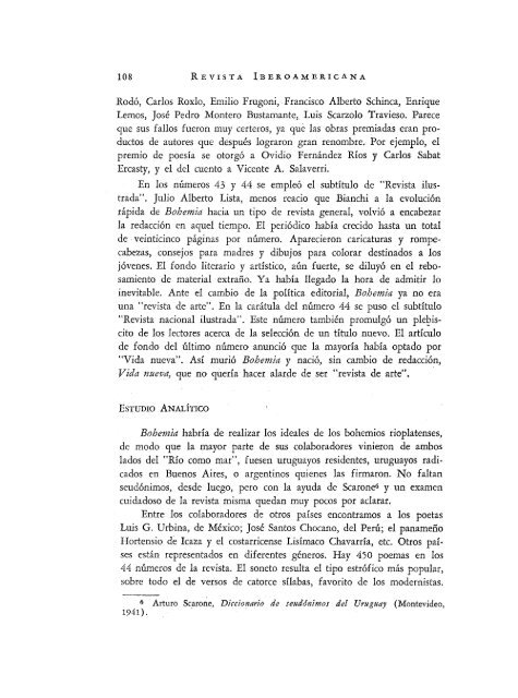 Bohemia - Revista de Arte - Publicaciones PeriÃ³dicas del Uruguay