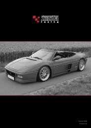 Ferrari F348 Product List - Dimex Group