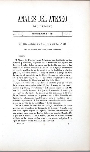 AÃ±o 3, t. 7, nÂº 36 - Publicaciones PeriÃ³dicas del Uruguay