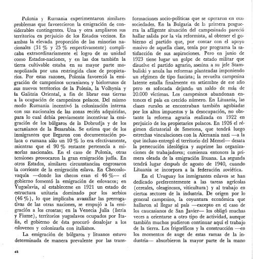 El legado de los inmigrantes - Publicaciones PeriÃ³dicas del Uruguay