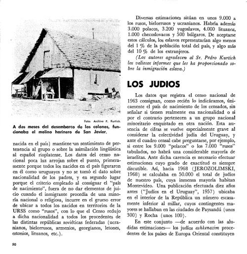 El legado de los inmigrantes - Publicaciones PeriÃ³dicas del Uruguay
