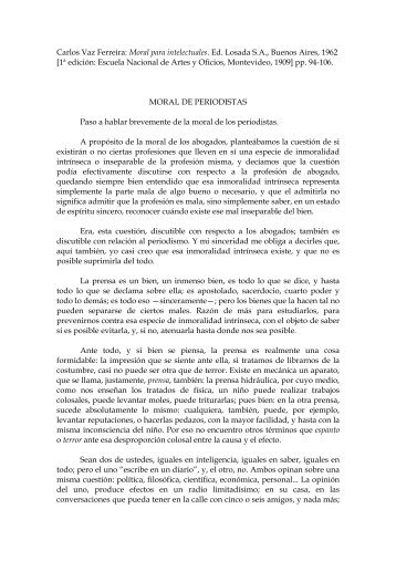 Carlos Vaz Ferreira - Publicaciones PeriÃ³dicas del Uruguay