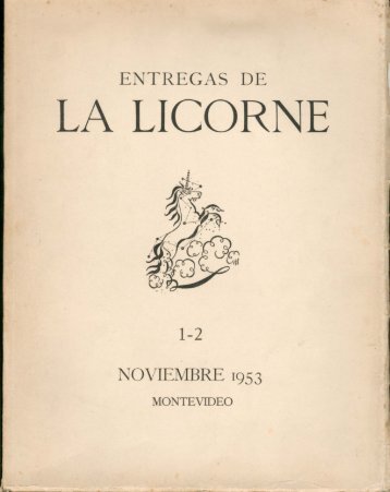 NÂº 1-2 (nov. 1953) - Publicaciones PeriÃ³dicas del Uruguay