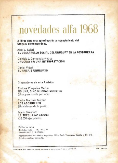 oct.-dic. 1967 - Publicaciones PeriÃ³dicas del Uruguay