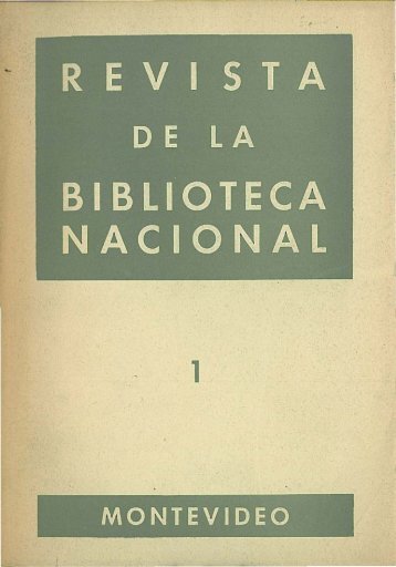 NÂº 1 (1966) - Publicaciones PeriÃ³dicas del Uruguay