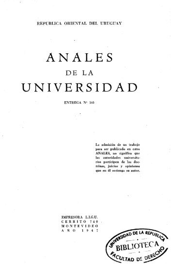 AÃ±o 56, entrega 160 - Publicaciones PeriÃ³dicas del Uruguay