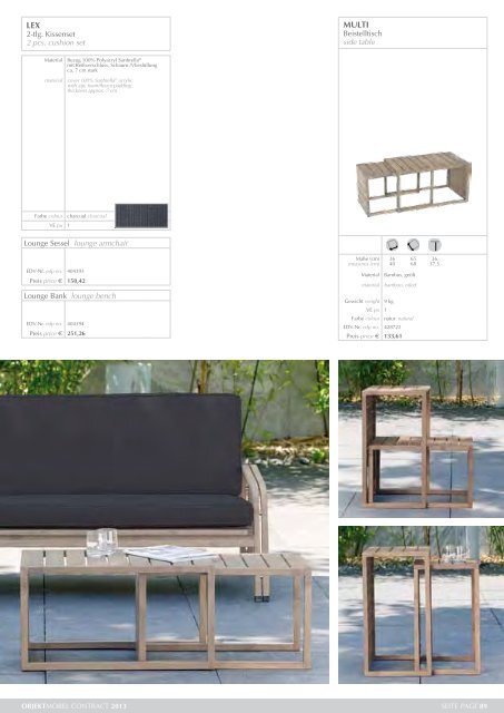Loungekonzept_FURNITURE COLLECTION 2014