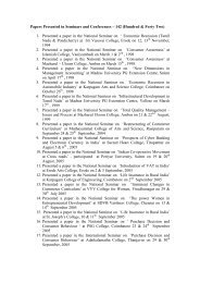 Papers Presented in Seminars and Conferences ... - Periyar University