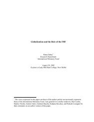 Globalization and the Role of the IMF -- Lecture by Ratna Sahay ...