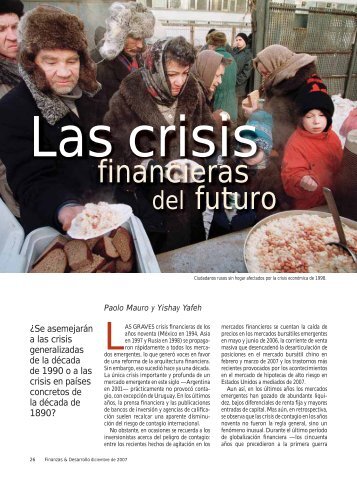 Las crisis financieras del futuro - Paolo Mauro y Yishay Yafeh ... - IMF