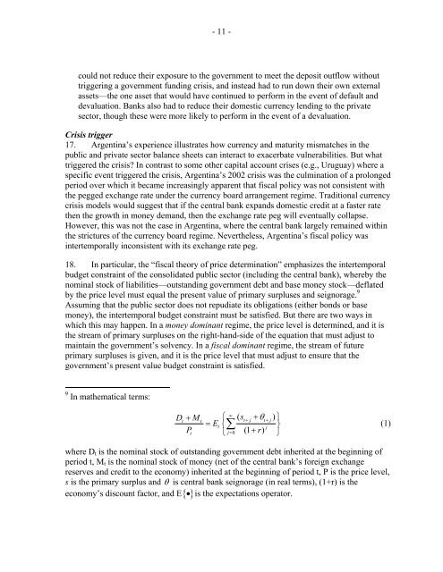 Overview of Capital Account Crisis - IMF